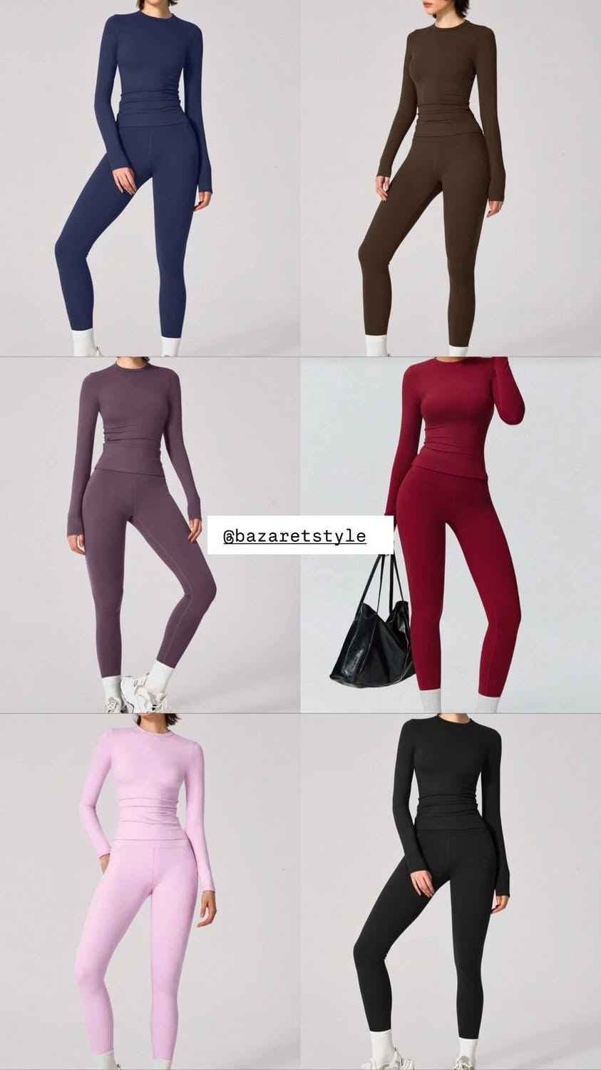 Set de sport avec manches longues