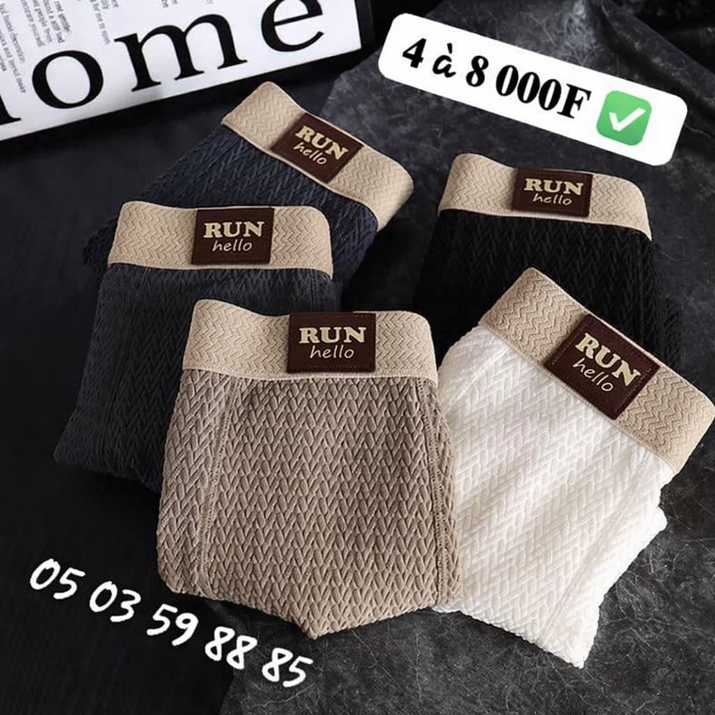 Pack Confort Homme 😮‍🔥 (4 Boxers Premium)